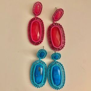 Kendra Scott Kaki earrings - two pairs